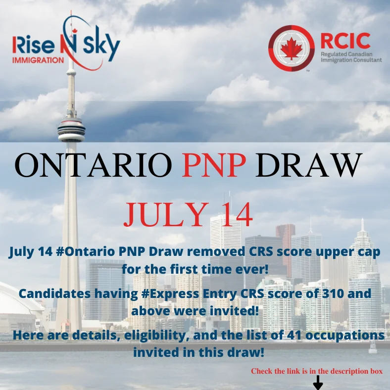 Ontario PNP Draw July 14